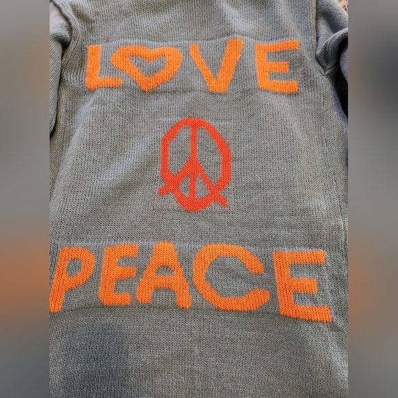 PEACE LOVE & BOHEMIAN KNIT CARDIGAN NWOT RARE COLOR - Picture 7 of 8